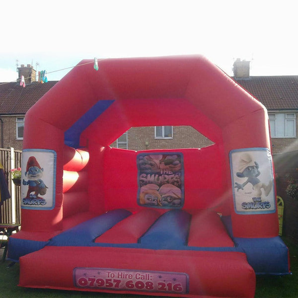 Smurfs Bouncy Castle - Bouncy Castles Liverpool